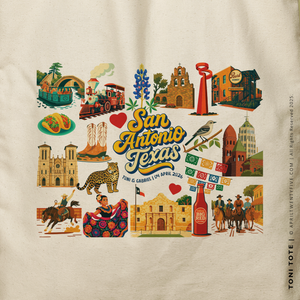 TONI | San Antonio Texas Souvenir Tote (Personalized)