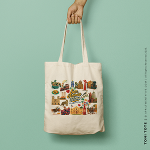TONI | San Antonio Texas Souvenir Tote (Personalized)