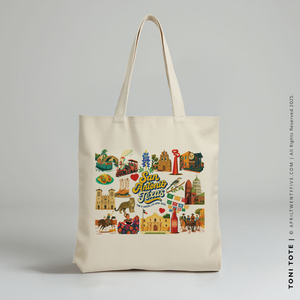 TONI | San Antonio Texas Souvenir Tote (Personalized)