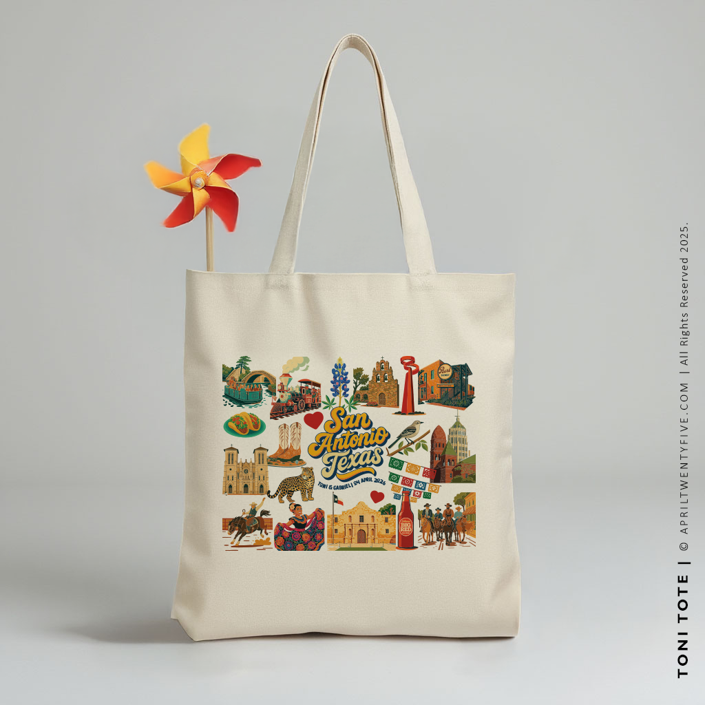 TONI | San Antonio Texas Souvenir Tote (Personalized)