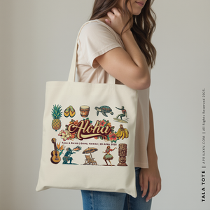 TALA | Hola Hawaiian Canvas Tote
