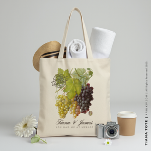 TIANA | Grape Vineyard and Wine Country Tote