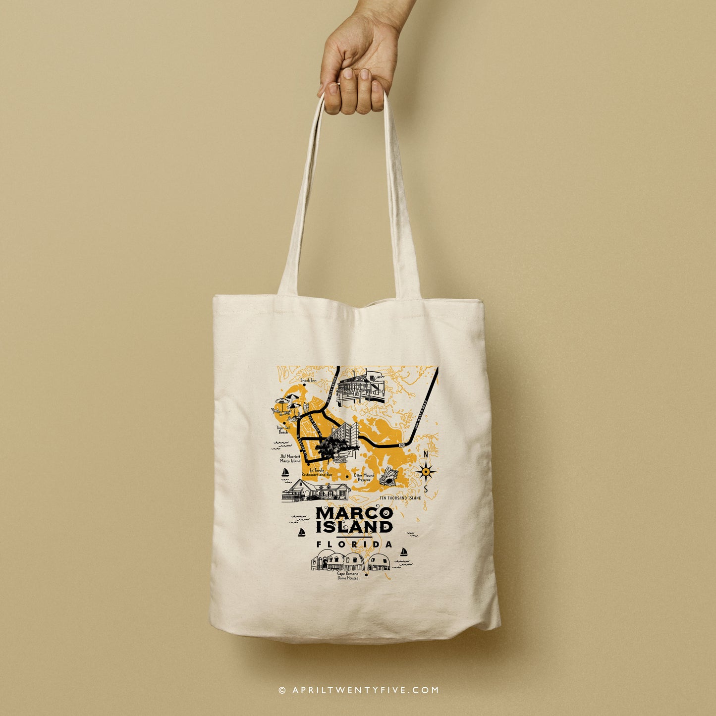 MARCO | Marco Island, Florida Canvas Tote