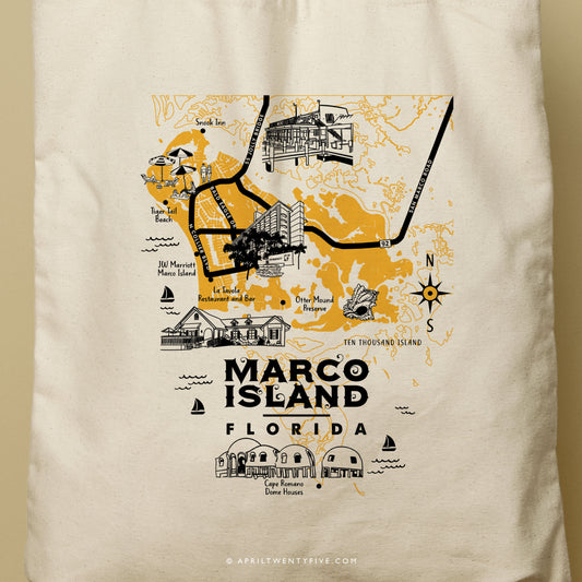 MARCO | Marco Island, Florida Canvas Tote