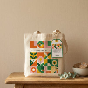 LOLA Two Tote Bag | Personalized Grandma Gift, Filipino Gift
