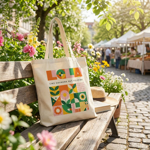 LOLA Two Tote Bag | Personalized Grandma Gift, Filipino Gift