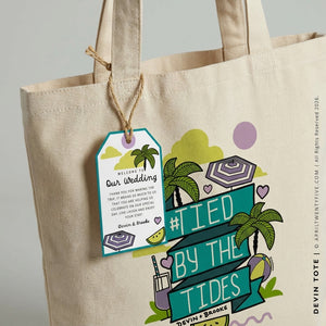 Devin | Beach Canvas Tote