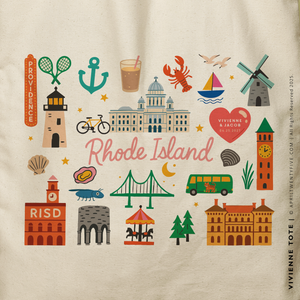 VIVIENNE | Rhode Island Tote Bag