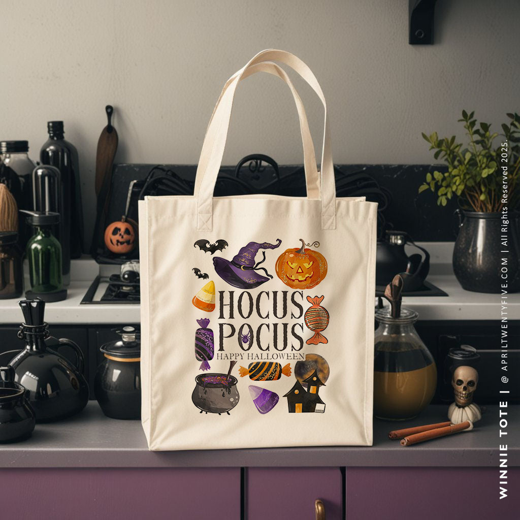 WINNIE | Hocus Pocus Halloween Canvas Tote