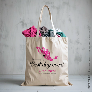 ZIVA | Mexico Best Day Ever Map Tote