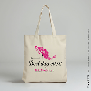 ZIVA | Mexico Best Day Ever Map Tote