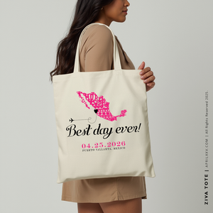 ZIVA | Mexico Best Day Ever Map Tote