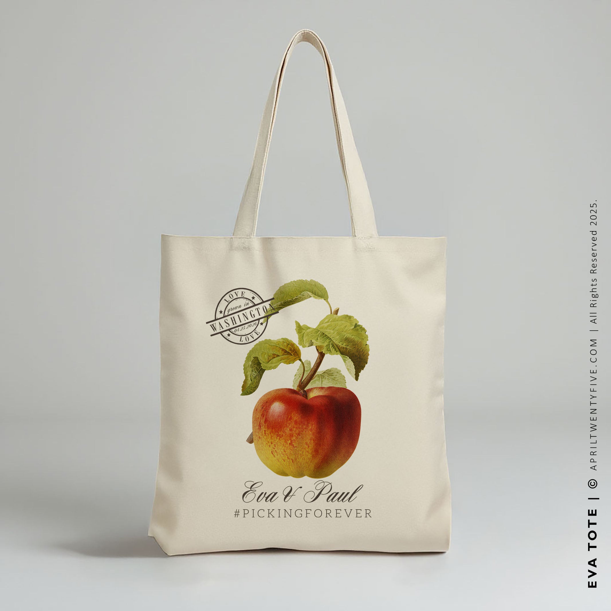 EVA | Apple Orchard Wedding Canvas Tote