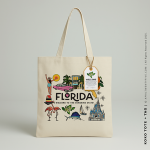 KOKO | Sunshine State Florida Canvas Tote