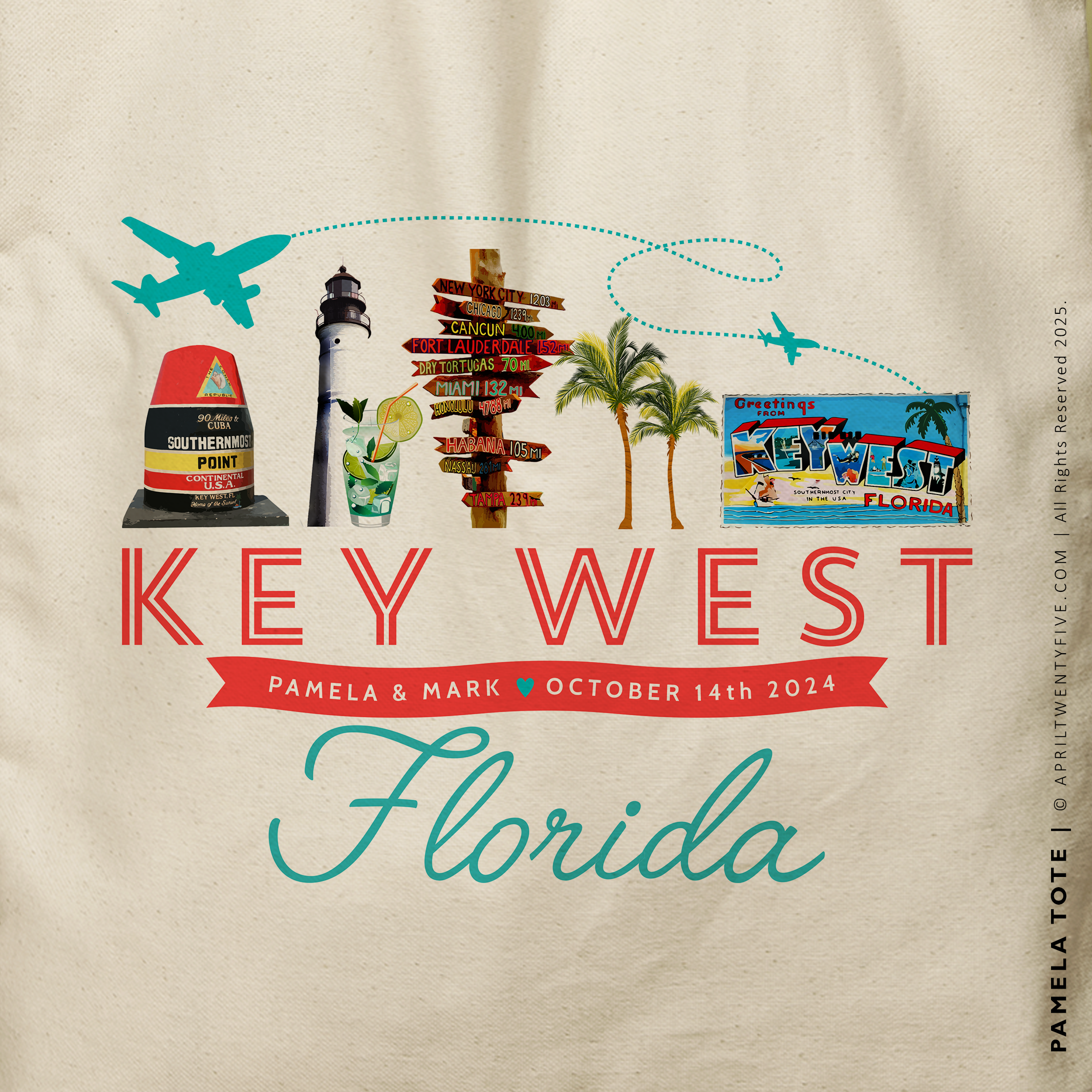 PAMELA | Key West, Florida Tote