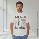 Load and play video in Gallery viewer, PENELOPE | New York Men&#39;s Graphic T-shirt (Personalized)
