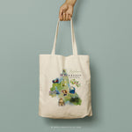 Load image into Gallery viewer, APHRODITE | Kefalonia, Greece Map Canvas Tote
