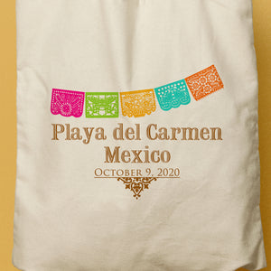 ARIANNAH | Mexican Papel Picado Canvas Tote