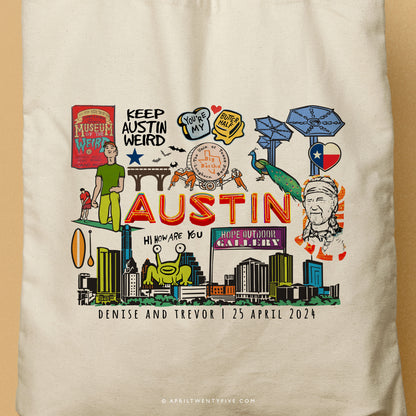 AUSTIN | Austin, Texas Canvas Tote