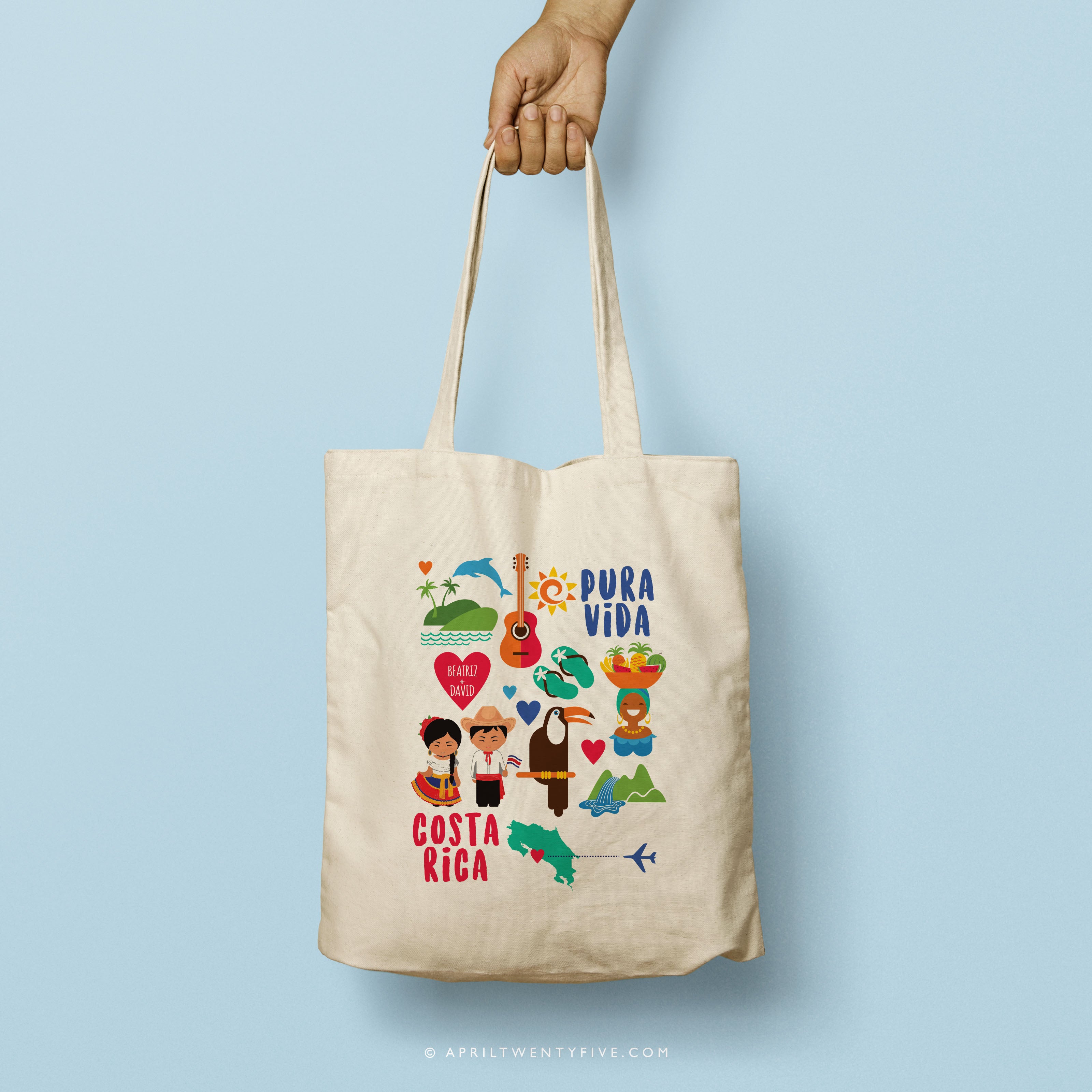 BEATRIZ | Pura Vida, Costa Rica Canvas Tote