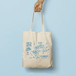 Load image into Gallery viewer, CALLIE | Los Angeles California Illustrated Map Canvas Tote
