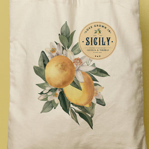 CECILIA | Lemon Canvas Tote