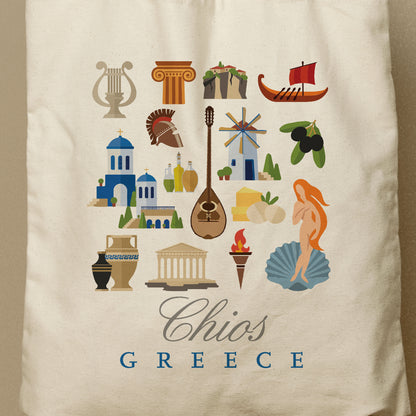 CHIOS | Greece Canvas Tote