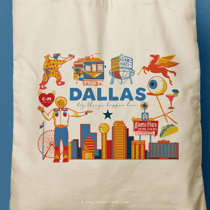 DALLAS | Dallas, Texas Canvas Tote