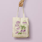 Load image into Gallery viewer, DIVYA | Sonoma, California Illustrated Map Canvas Tote
