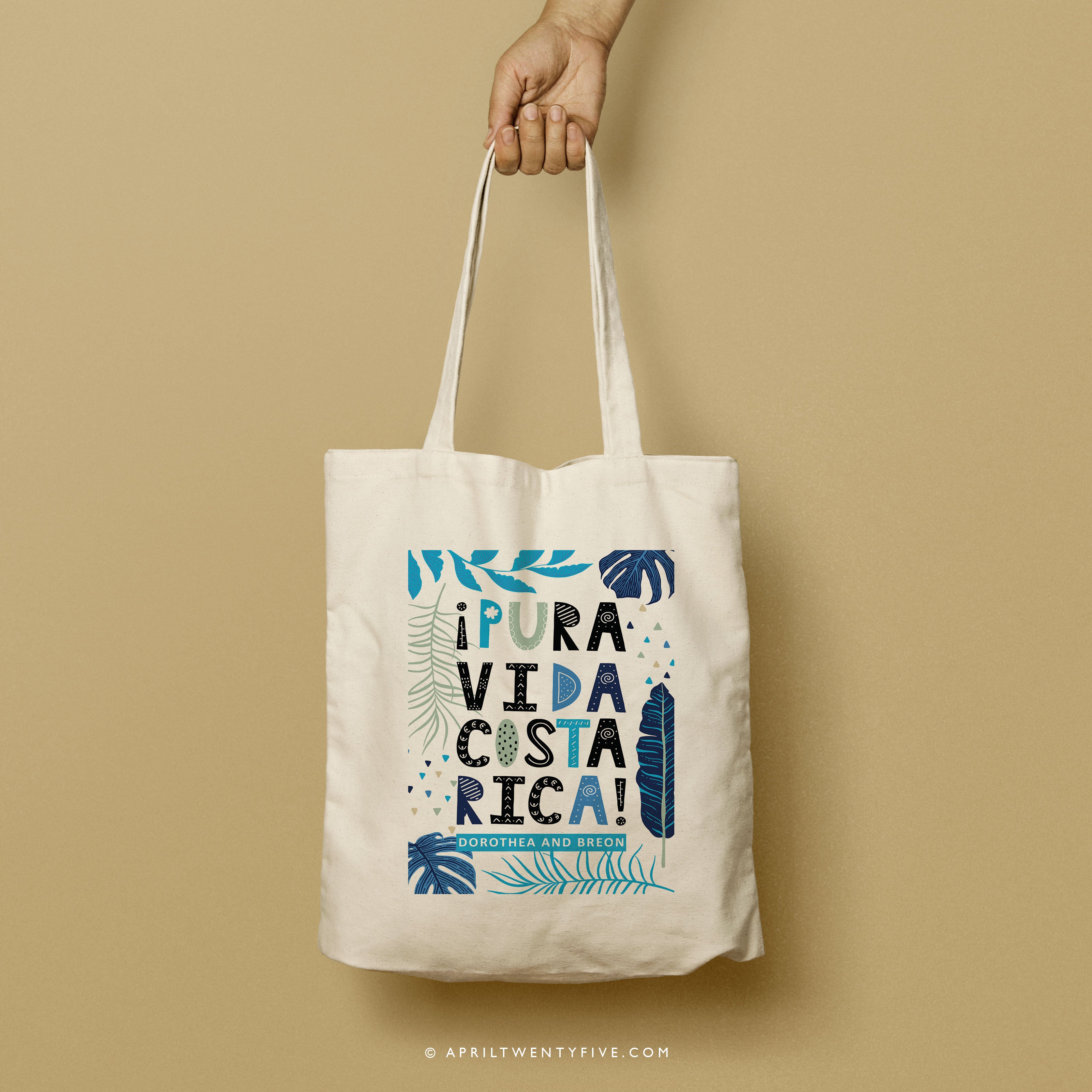 GIANNA | Pura Vida, Costa Rica Canvas Tote