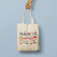 GIESELLA | Martha's Vineyard, Cape Cod Canvas Tote thumbnail