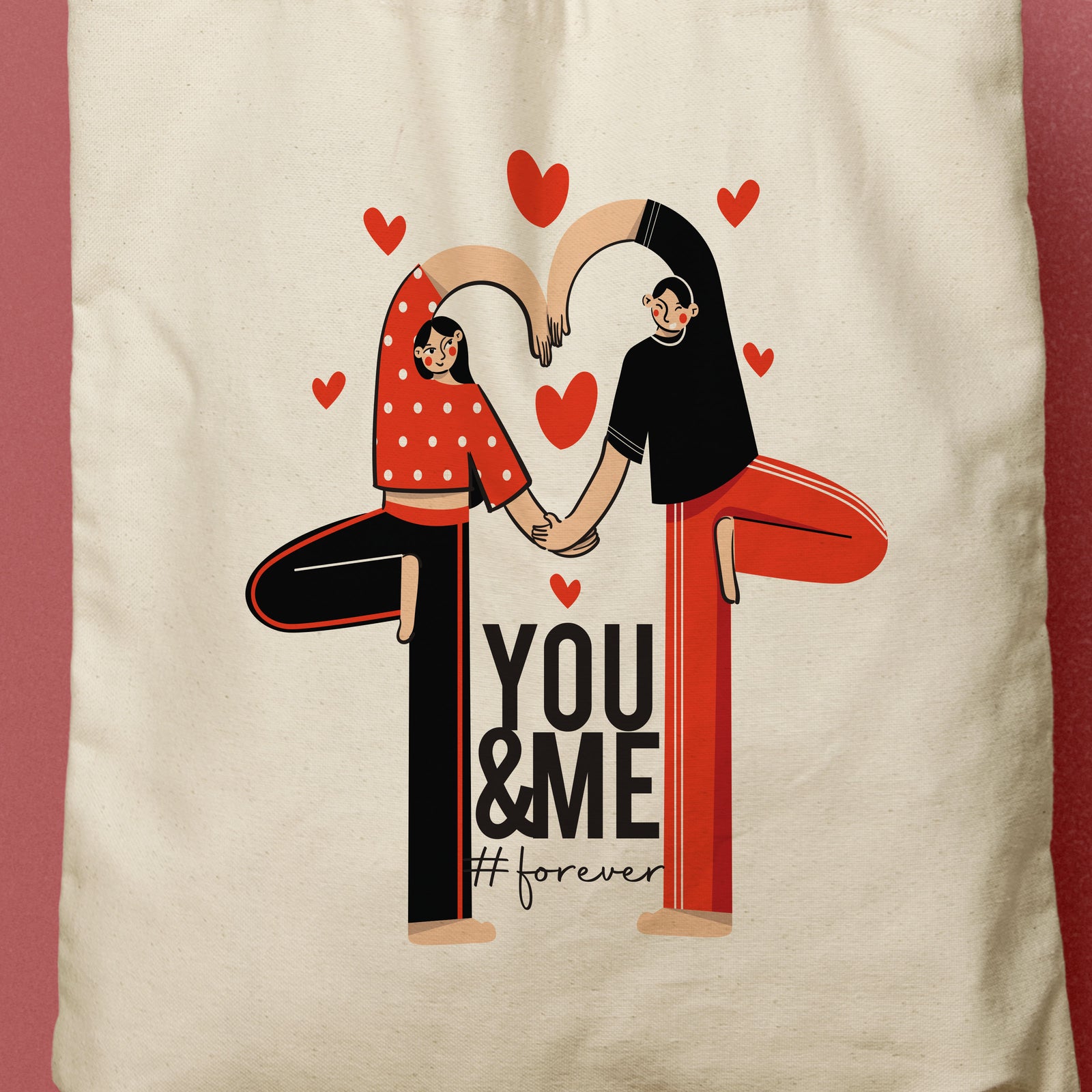HEART | You and Me Forever Tote