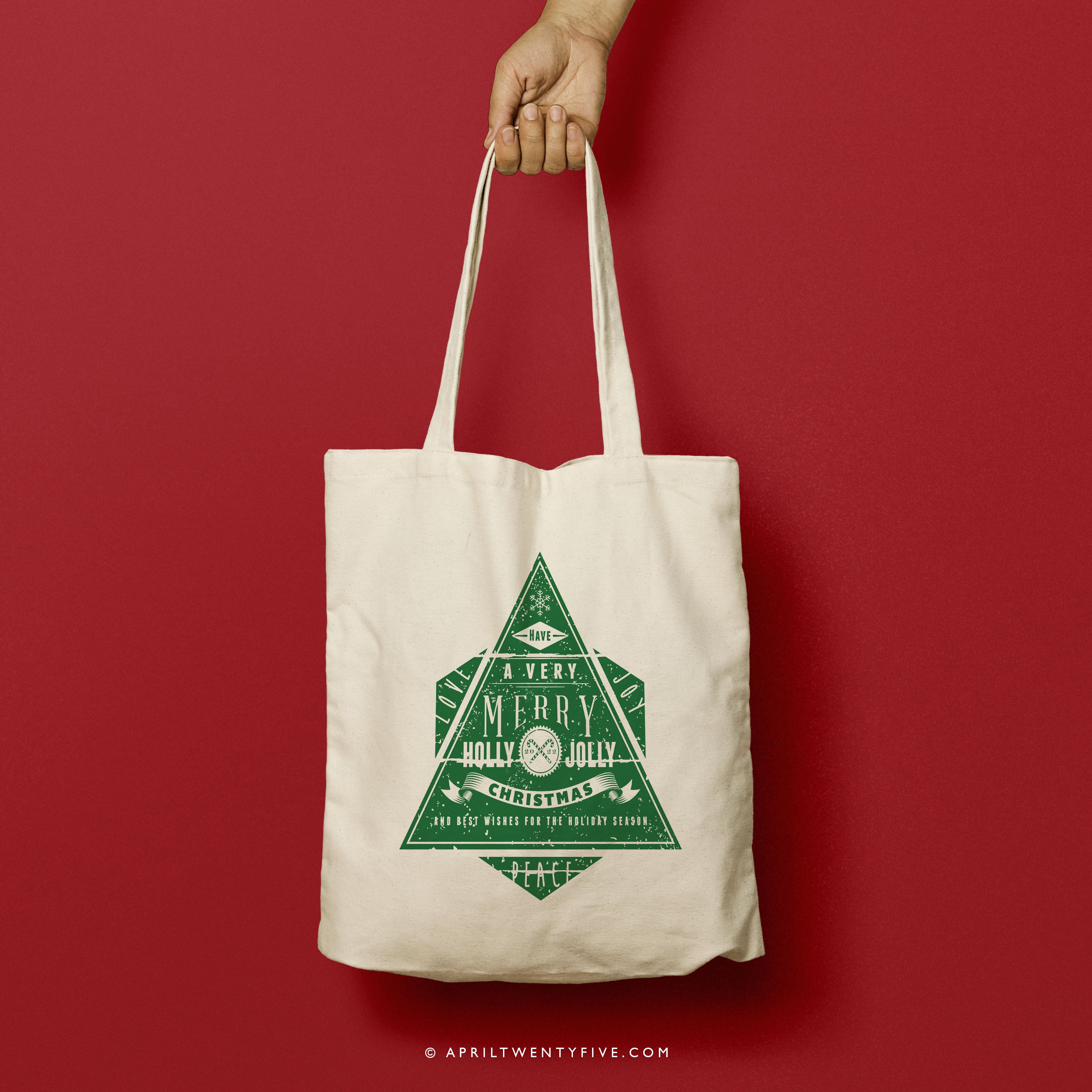 HOLLY | Christmas Canvas Tote