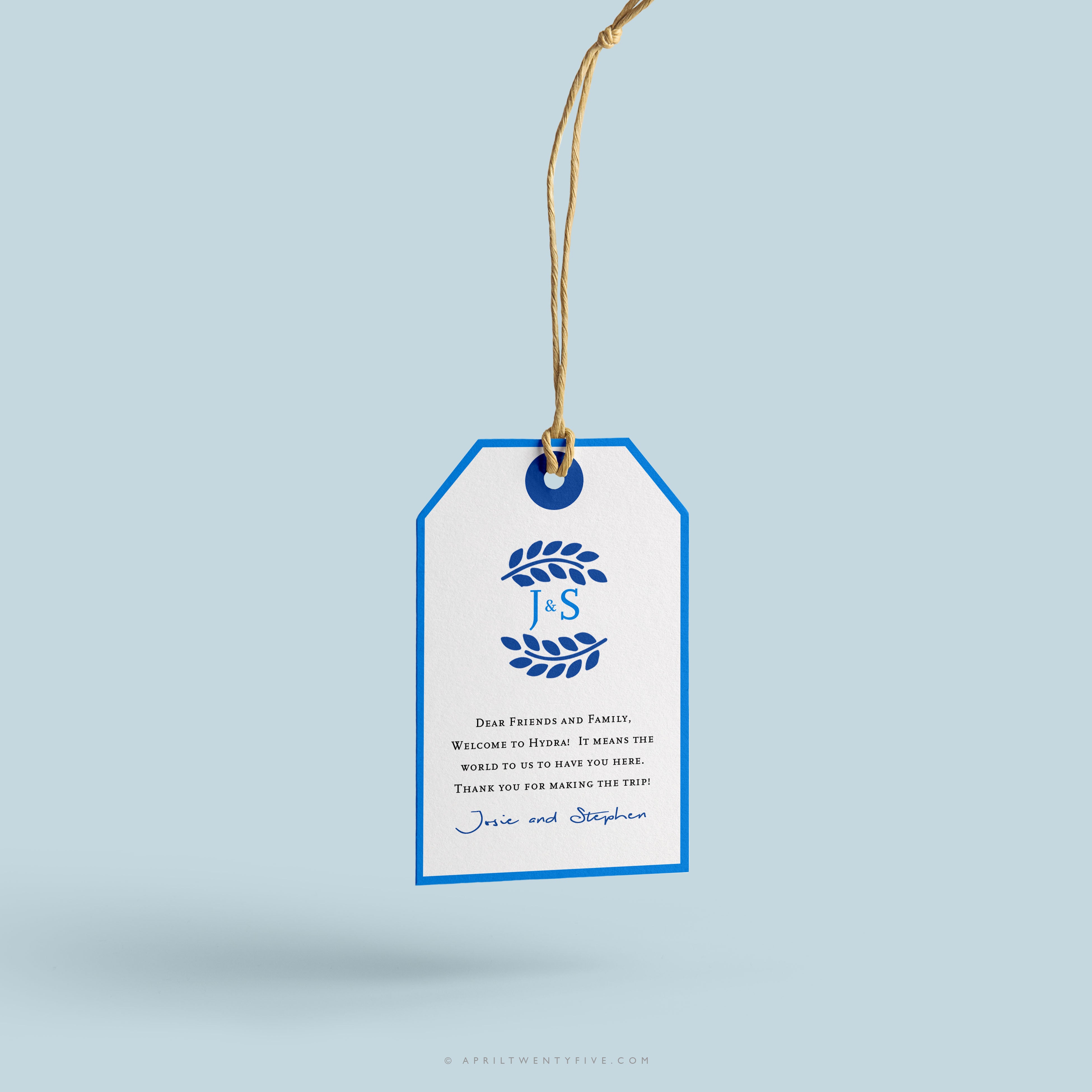 JOSIE | Hydra Greece Map Canvas Tote