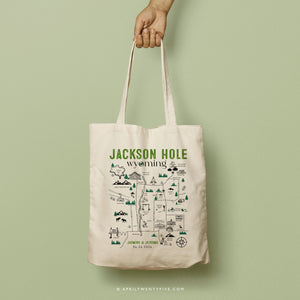 JACKSON TWO | Jackson Hole, Wyoming Map Tote