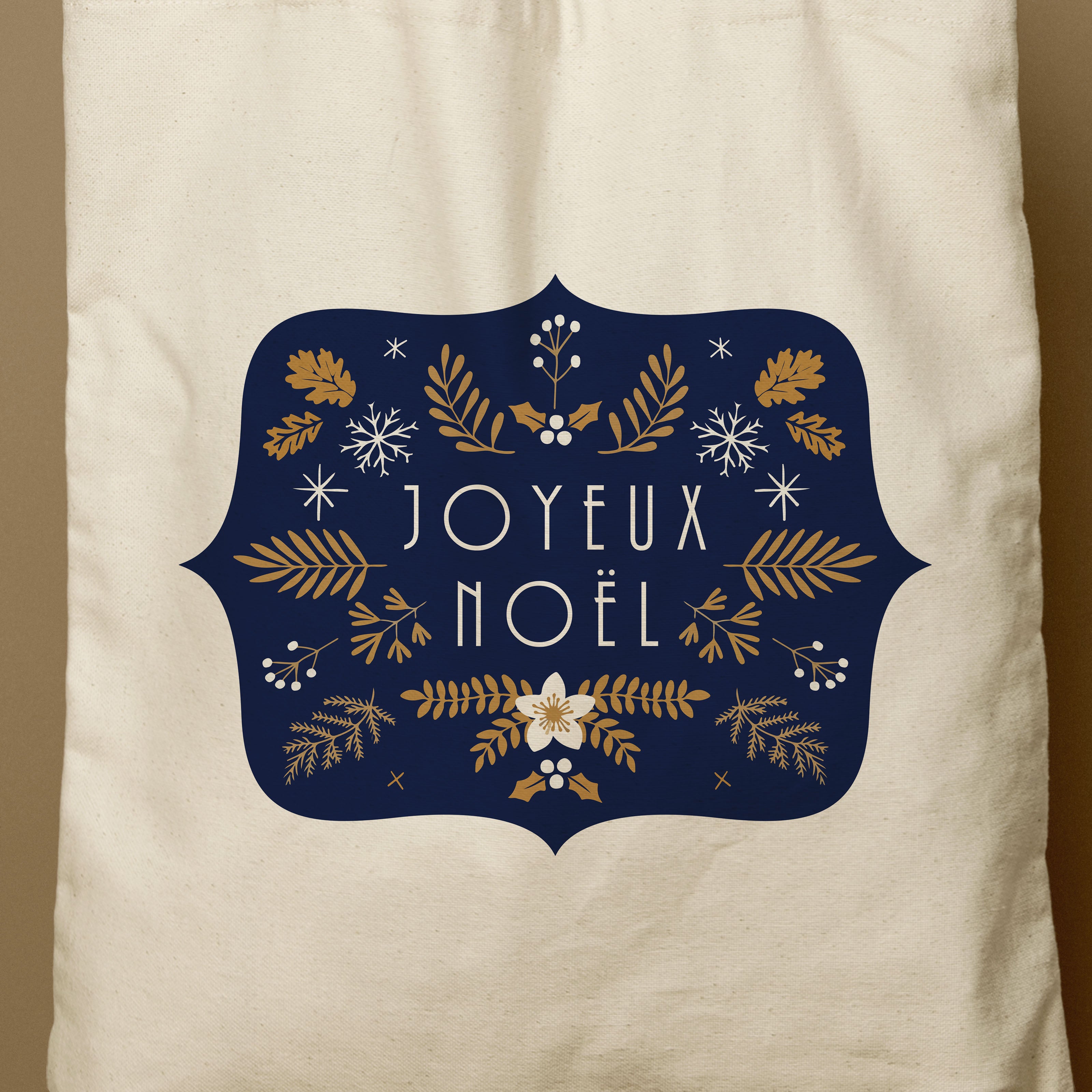 JOY | Joyeux Noel Canvas Tote