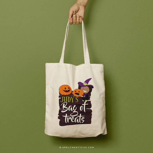 JUDY | Personalized Bag of Treats Canvas Tote