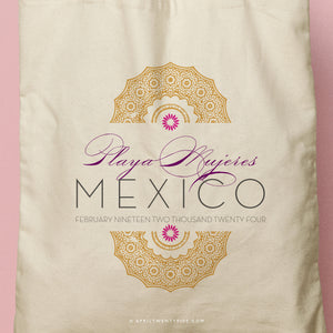 KATHLEEN | Playa Mujeres, Mexico Arabesque Canvas Tote