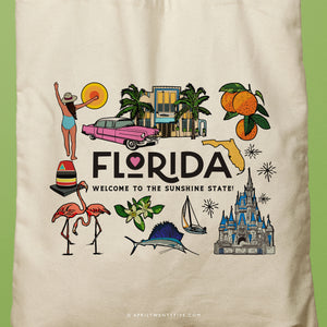 KOKO | Sunshine State Florida Canvas Tote