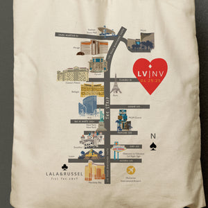 LALA | Las Vegas, Nevada Strip Map Tote