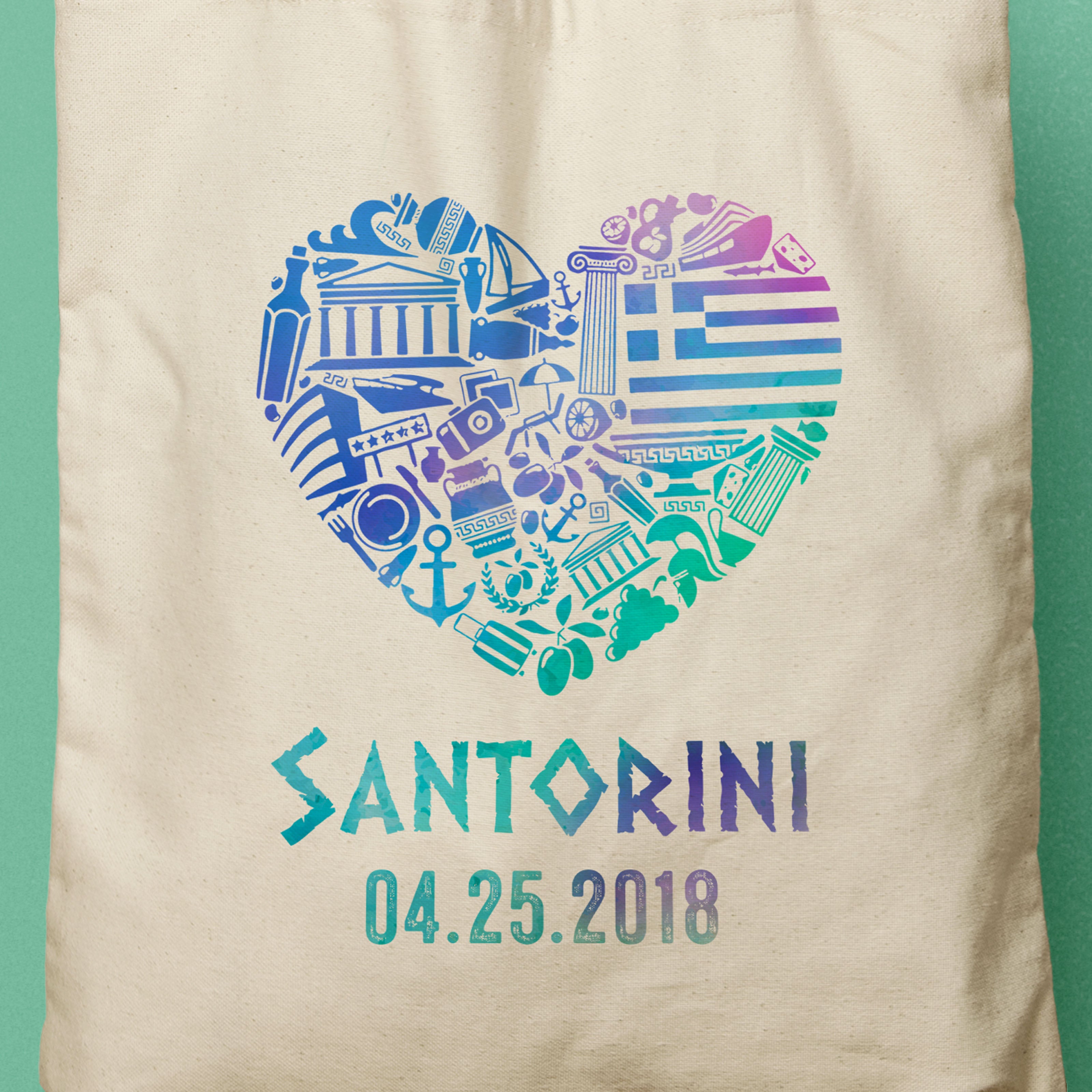 MARSHALL | Santorini, Greece Tote