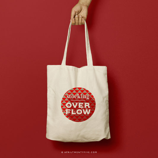EMMA | Christmas Stocking Overflow Canvas Tote