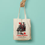 Load image into Gallery viewer, LINDSAY | Las Vegas King and Queen of Hearts Tote
