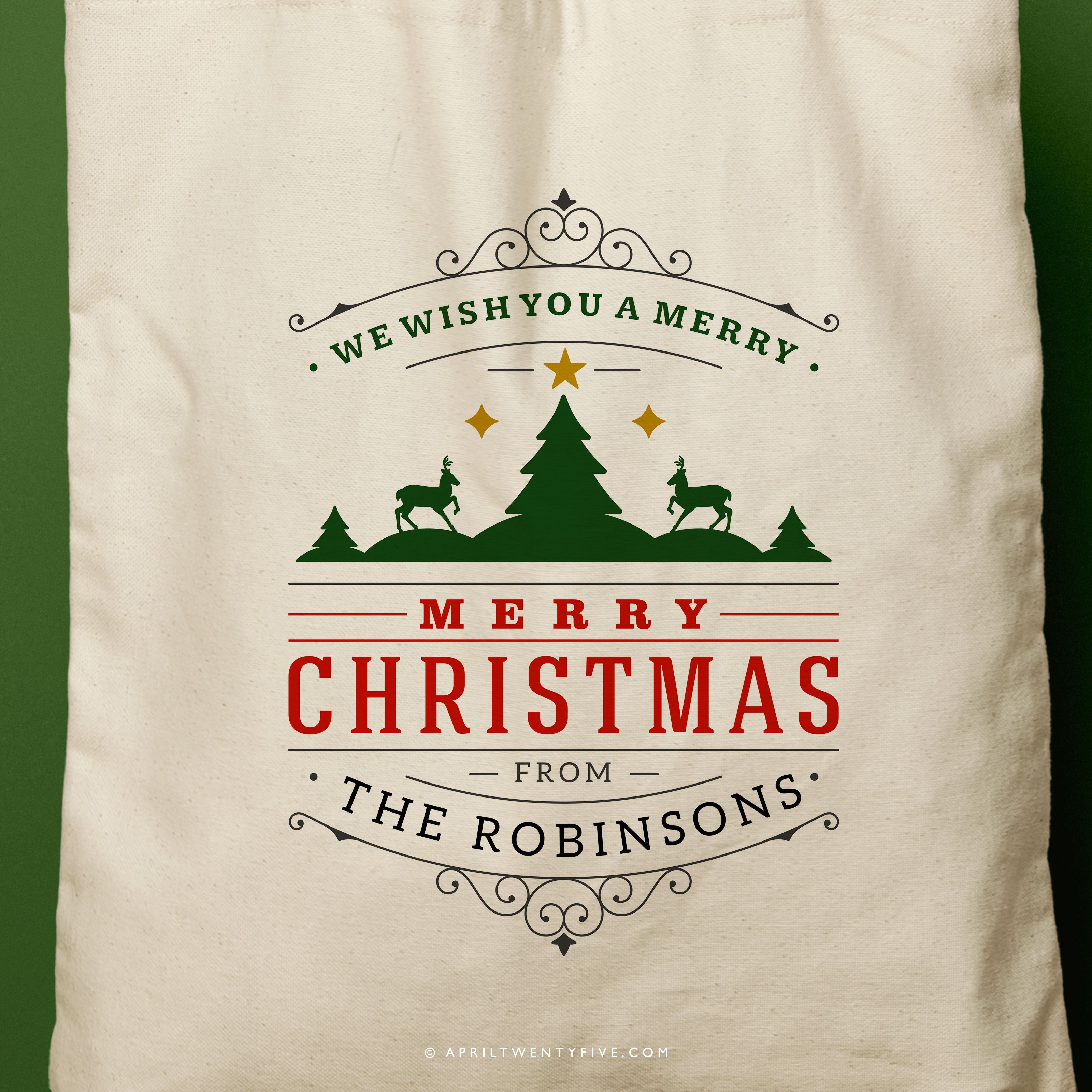 ROBIN | Family Christmas Tote