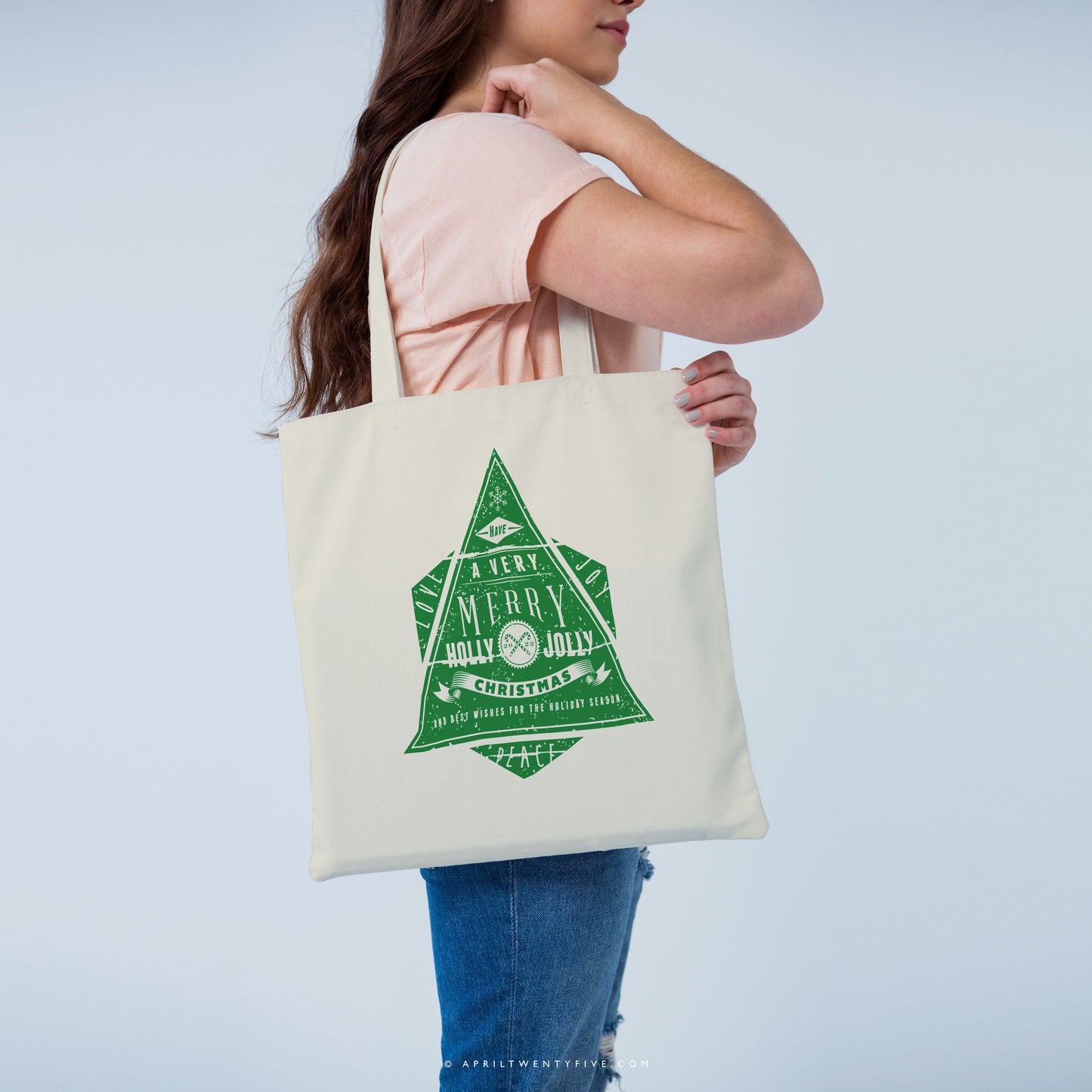 HOLLY | Christmas Canvas Tote