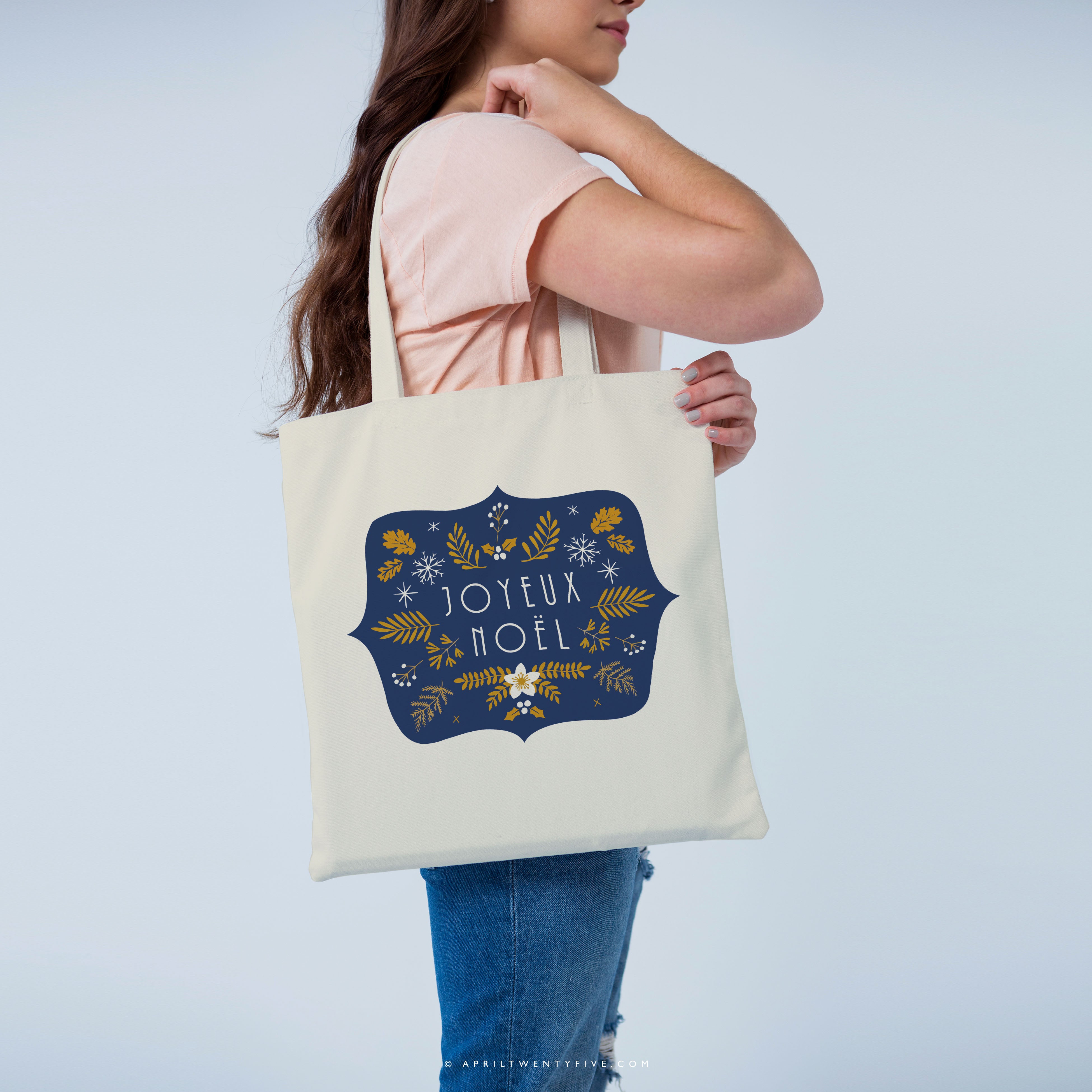 JOY | Joyeux Noel Canvas Tote