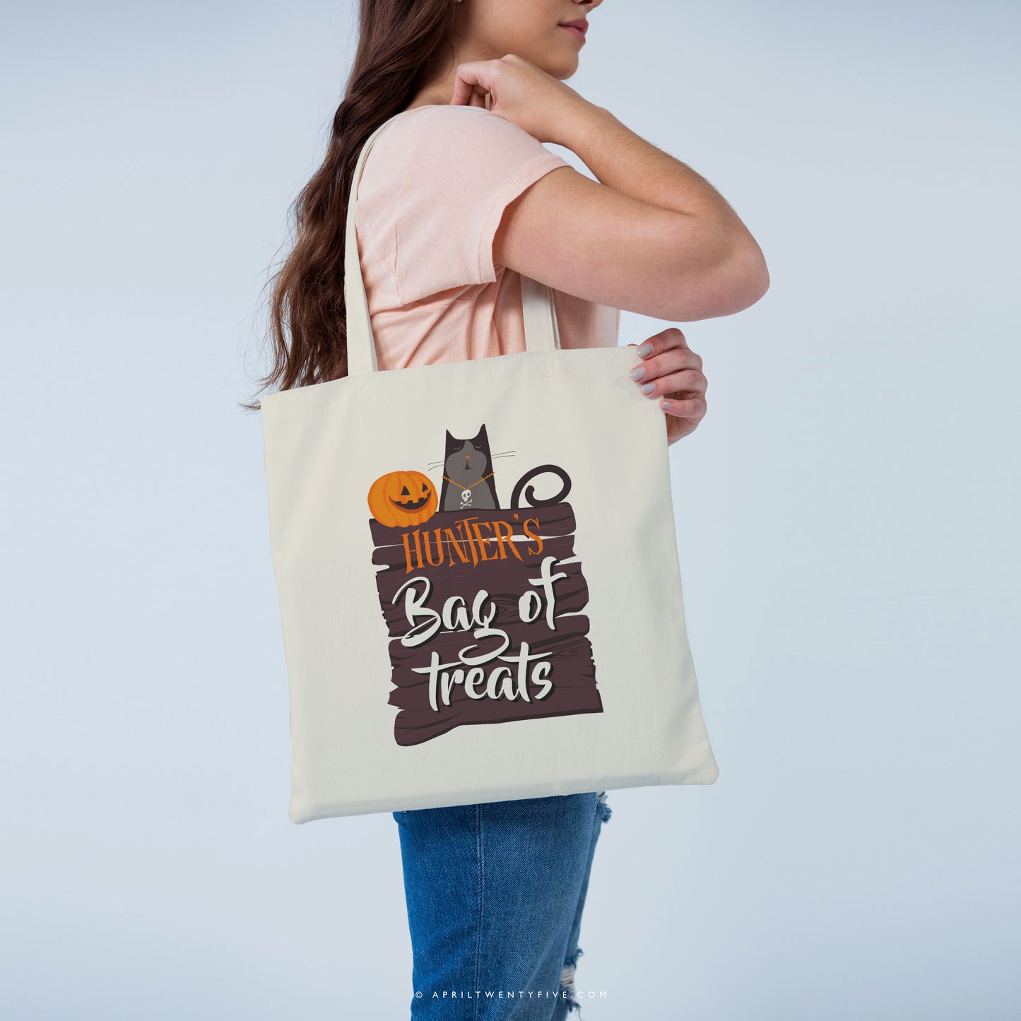 HUNTER | Personalized Bag of Treats Canvas Tote