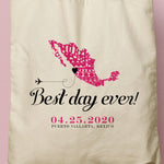 Load image into Gallery viewer, ZIVA | Map of Mexico Best Day Ever Tote
